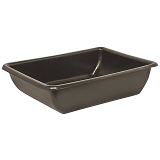 MACCOURT AT2606 Utility Tub, 9 gal Capacity, 26 in L, 20 in W, 6 in H, Polyethylene, Black, Rectangle