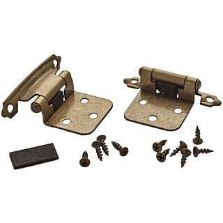 Amerock BP3429BB/BPR3429B Cabinet Hinge, Burnished Brass