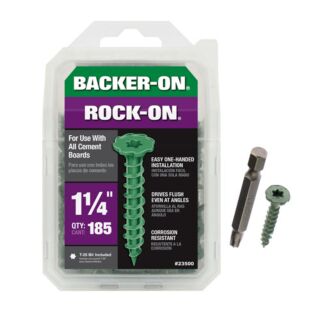 BACKER-ON® ROCK-ON® Cement Board Screw Handy-Pak, #9 x 1-1/4 in., 185 Count