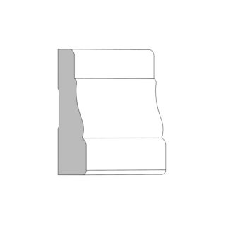 Metrie (M48) 11/16 in. x 2-1/2 in. x 14 ft. Colonial Casing, Primed Finger-Jointed Pine