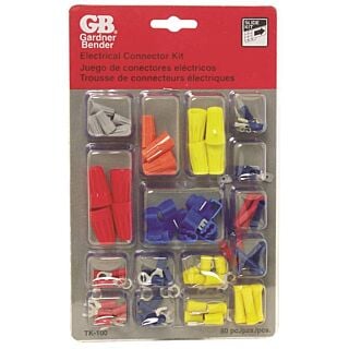 GB TK-100 Solderless Wire Connector Kit, Assorted, 100-Piece, For 22 to 10 AWG Wire