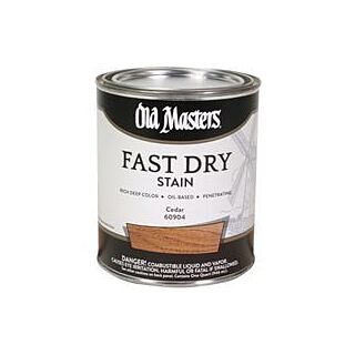 Old Masters Fast Dry, Interior Oil-Based Stain, Cedar, Quart