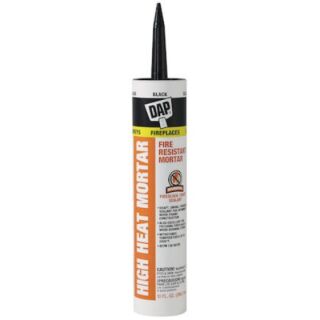 DAP® High Heat Fire Resistant Mortar, Black, 10.1 oz. 