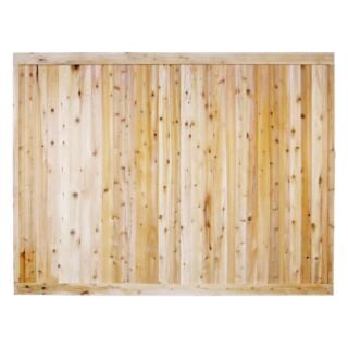 Eastern Fence T&G White Cedar Board Fence 4 ft. x 8 ft.
