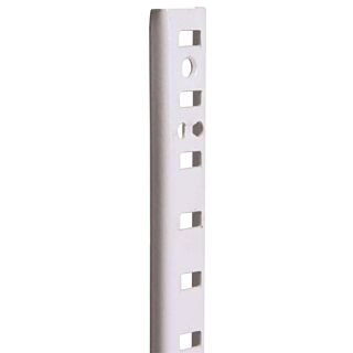 Knape & Vogt 255 Series PK255 WH 36 Heavy-Duty Shelf Standard, 500 lb Weight Capacity, Mortise Mounting, 23 ga, Steel