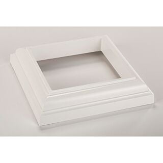 TimberTech® Classic Composite Series Post Skirt, Matte White, 4 in.