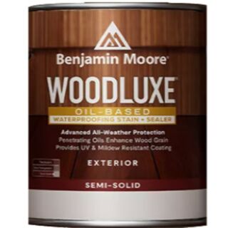 Benjamin Moore Woodluxe™ Oil-Based Exterior Waterproofing Stain & Sealer Semi-Solid, Quart