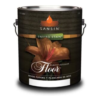 Sansin Purity Interior Floor Water-Based Urethane Clear Finish, Satin, Quart