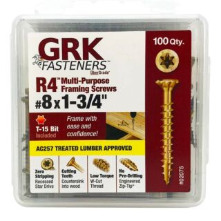 GRK #8 x 1-3/4 in. R4™ Multi-Purpose Screw Handy-Pak, 100 Count