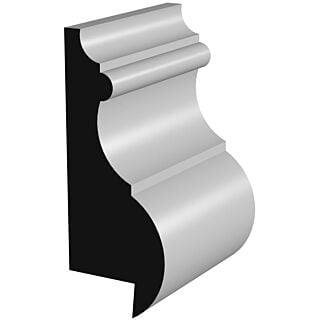 Millwork Design by Oxford AB023, 1-1/16 in. x 2-3/8 in. Panel or Cap Moulding,  Primed Finger-Jointed Pine, 16 ft.