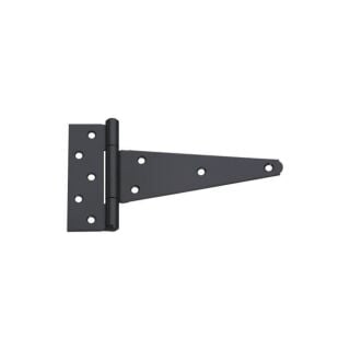 National Hardware N129-213 Heavy Duty T-Hinge, Steel, Black, 8 in. - 2 Pack