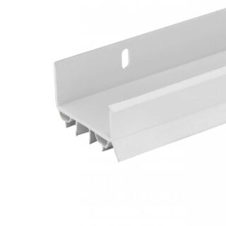 Randall Adjustable Plastic Door Bottom for 1-¾  in. Thick Doors, 3 ft., White