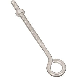 National Hardware N221-135 Eye Bolt, 1/4-20 Thread, 3 in L Thread, 0.56 in ID Dia Eye, Steel, Zinc