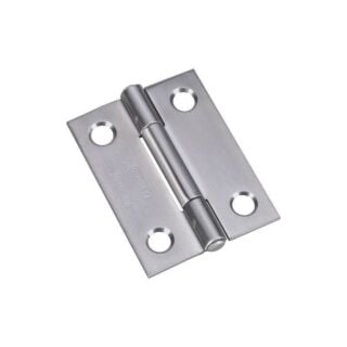 National Hardware N348-987 Narrow Hinge, 10 lb Weight Capacity, Stainless Steel
