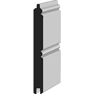 Millwork Design by Oxford AB76FJ, 3/8 in. x 3-1/2 in. Wainscot (T & G) Moulding, Primed Finger-Jointed Pine, 16 ft.