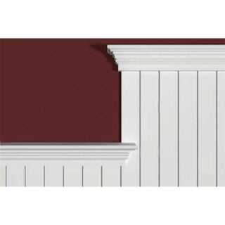 Nantucket Beadboard Primed MDF Panel, ½ in. 4 ft. x 8 ft., Nickel Gap, 6 in. O.C.