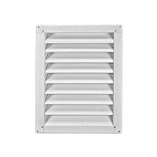 12 in. x 12 in. Lomanco 100 Series Aluminum Gable Vent, White