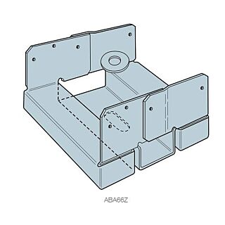 Simpson Strong-Tie, ABA Adjustable Post Base for 6x6 Post, ZMAX®