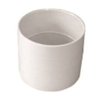4 in. White PVC Coupling