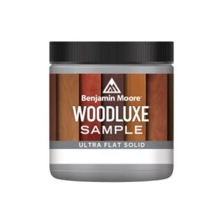 Benjamin Moore Woodluxe™ Water-Based Exterior Solid Color Fence & Siding Stain Ultra Flat, Half Pint