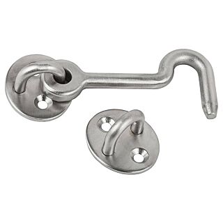 National Hardware N187-042 Privacy Hook, Steel, Stainless Steel