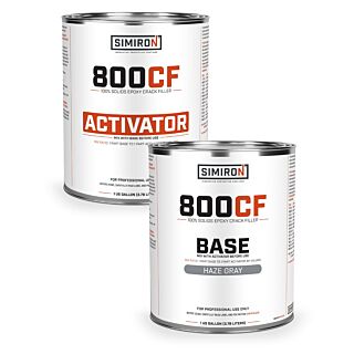 Simiron 800CF Epoxy Crack Filler, Haze Gray, 2 Quart Kit
