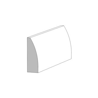 3/8 n. x 1-1/8 in. Clamshell Stop, Clear Pine*