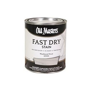Old Masters Fast Dry, Interior Oil-Based Stain, Weathered Wood, Quart