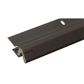Randall Aluminum & Vinyl Door Weatherstrip Set, Top & Sides - Brown with Brown Q-Lon