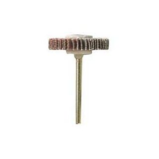 DREMEL 502 Flap Wheel, 1/8 in Arbor, 80-Grit, Emery, 3/8 in Dia