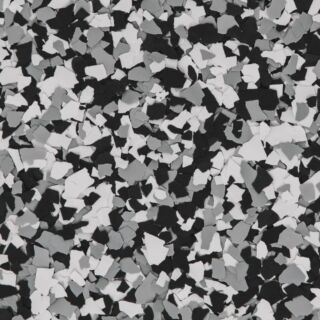Simiron Decorative Chip Flakes, 1/4 in. Flake Size, Domino, 40 lbs.