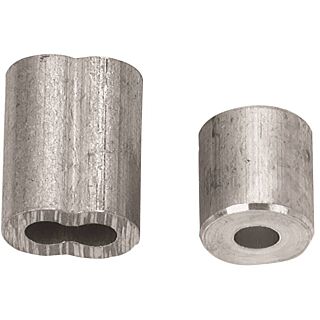 Campbell B7675444 Cable Ferrule and Stop Set, 3/16 in Dia Cable, Aluminum