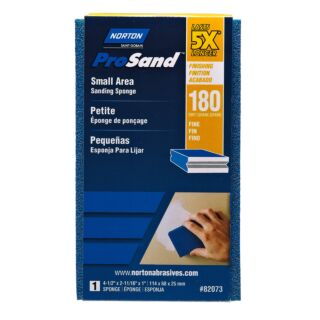 Norton ProSand Sanding Sponge, Small Area, 180 Grit