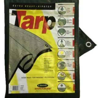Extra Heavy - Ripstop Green Poly Tarp, 12 ft. x 14 ft.