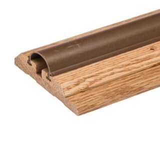 Randall Oak & Vinyl Adjustable Threshold, 3-½ in. x 3 ft.,For gaps ¾  in. to 1-⅛ in., Natural