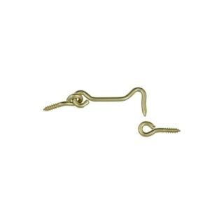 National Hardware V2001 Series N118-133 Hook and Eye, Brass, 1 Pack