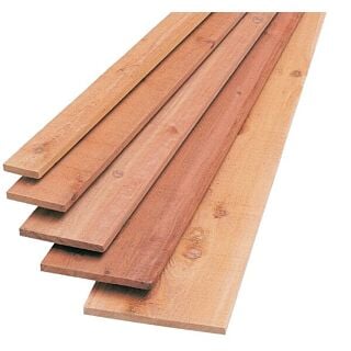 1 x 8 #3 & BTR. Western Red Cedar S1S-2E Boards