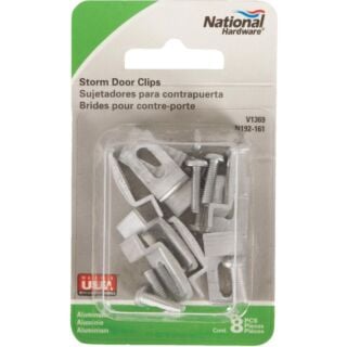 National Hardware V1369 Series N192-161 Storm Door Clip, Aluminum