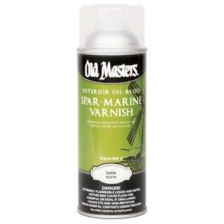 Old Masters, Spar-Marine Varnish, Exterior, Clear Satin, 13 oz. Spray Can