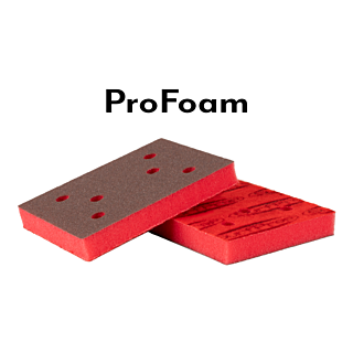 SurfPrep 3 in. x 4 in. ProFoam 1/2 in. Squishy, 6-Hole Abrasive Pad, 25-Pack
