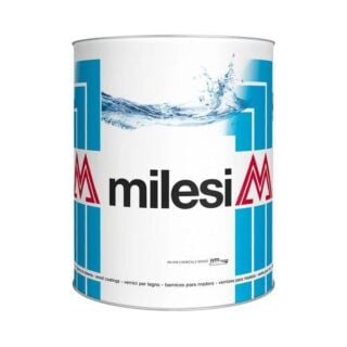Milesi 2K Interior Water-Based Clear Topcoat, Natural Effect, 5 Sheen, 25 KG