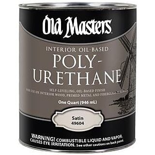 Old Masters Polyurethane, Oil-Based Interior, Clear Satin, Quart