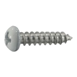 MIDWEST #6 x 5/8 in. Aluminum Phillips Round Head Wood Screws, 50 Count