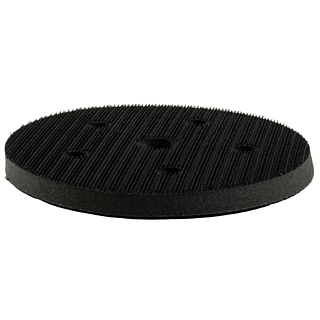 SurfPrep 6 in. Soft Interface Disc Pad, Gray, 6-Hole