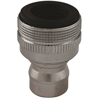 Plumb Pak PP800-6 Faucet Aerator Adapter, 55/64 x 15/16-27 in Threaded, Chrome