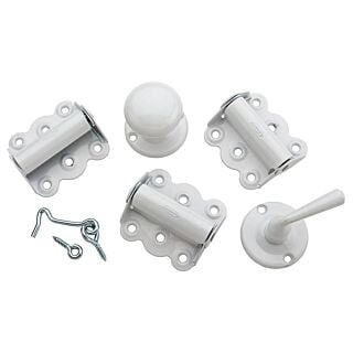 National Hardware V1771 Series N100-019 Screen Door Kit, Steel, White