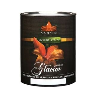 Sansin Purity Glacier Interior Water-Based Clear Finish, Satin, Quart