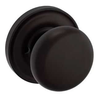 Baldwin Estate 5015 Classic Knob with 5048 Rose, Privacy, Oil Rubbed Bronze (102)