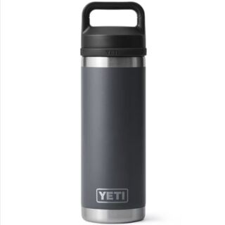 YETI Rambler® Water Bottle with Chug Cap, 18 oz., Charcoal