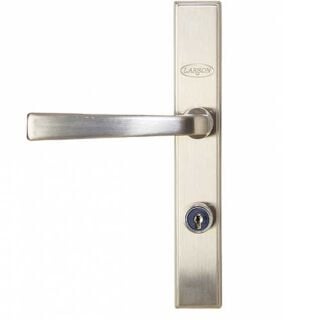 Larson Storm Door QuickFit Hardware Straight Handle Set Brushed Nickel